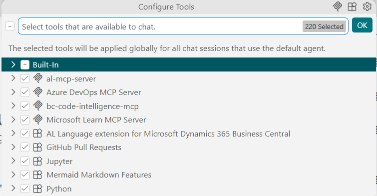 Every single tool enabled at once