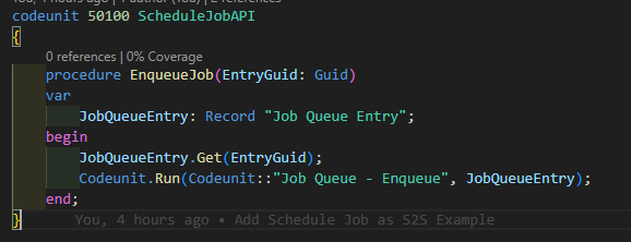 Enqueue job API