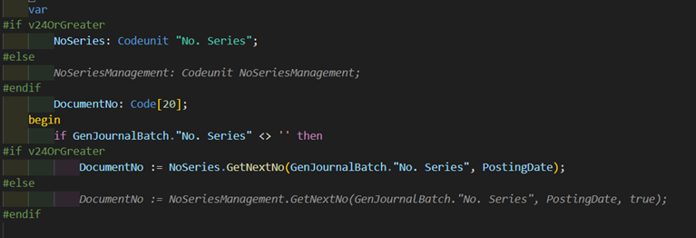 No. Series cleanup with preprocessing symbols