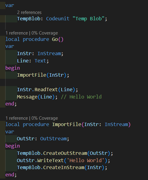 Reading from a global blob with InStream